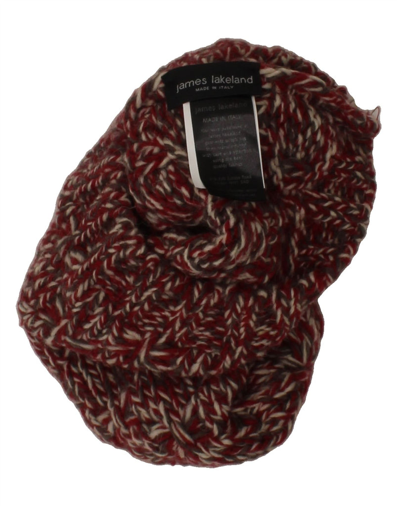 JAMES LAKELAND Mens Knit Beanie Hat One Size Red Flecked Wool Vintage James Lakeland and Second-Hand James Lakeland from Messina Hembry 