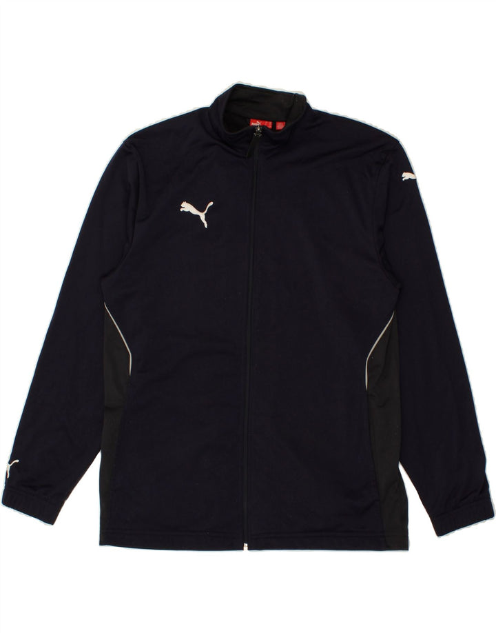 PUMA Mens Tracksuit Top Jacket UK 34/36 Small Navy Blue Polyester Vintage Puma and Second-Hand Puma from Messina Hembry 