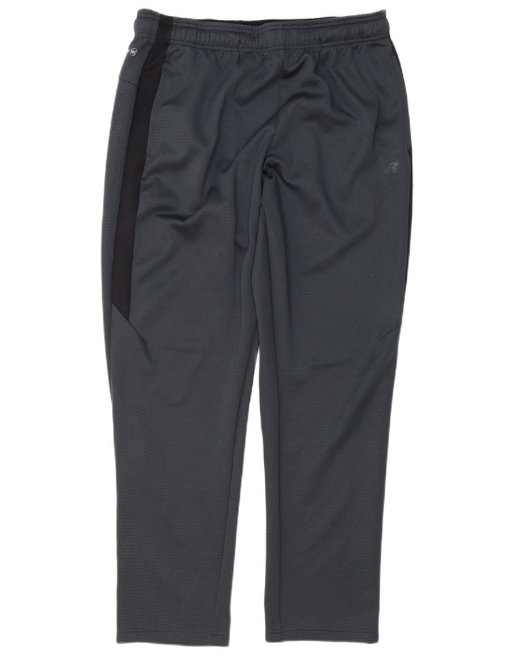 RUSSELL ATHLETIC Mens Tracksuit Trousers Large  Grey Colourblock Polyester