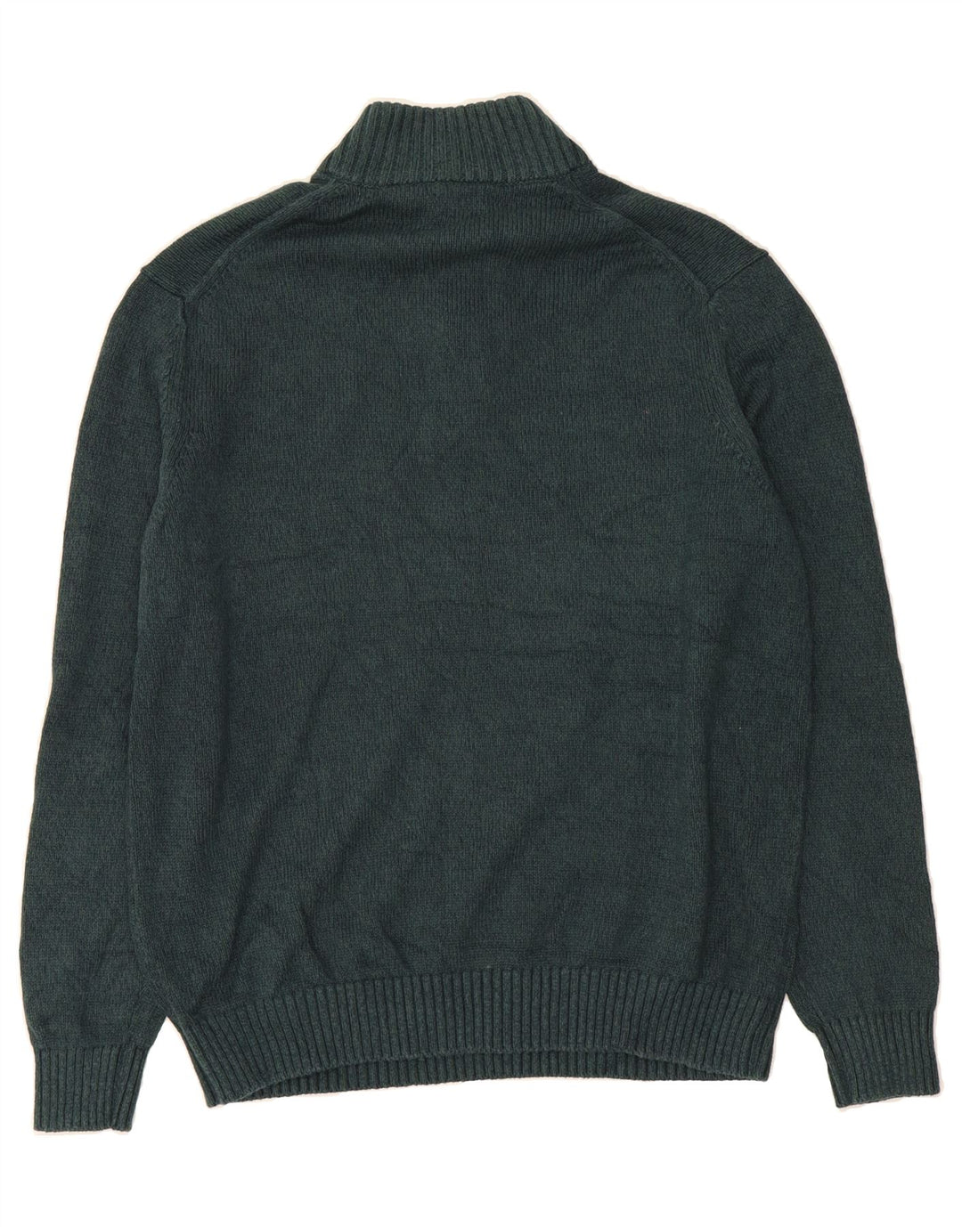 IZOD Mens Button Neck Jumper Sweater XL Green Cotton Vintage Izod and Second-Hand Izod from Messina Hembry 