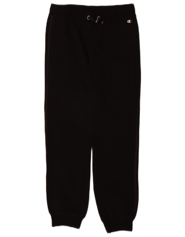 Champion Girls Tracksuit Trousers Joggers 9-10 Years Medium Black Cotton
