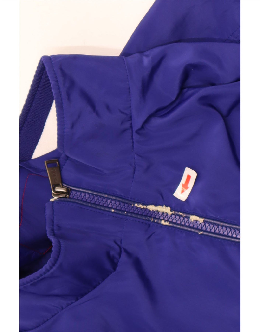 Guess Mens Tracksuit Top Jacket 2XL Blue Colourblock Polyester