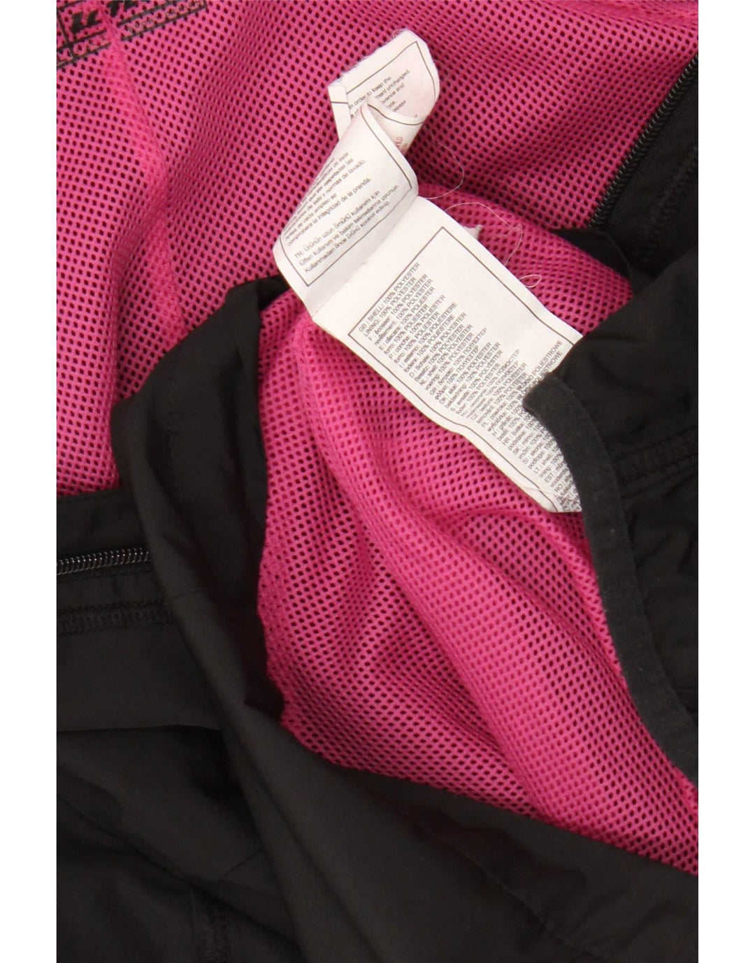 Lotto Womens Hooded Rain Jacket UK 18 XL Black Polyester
