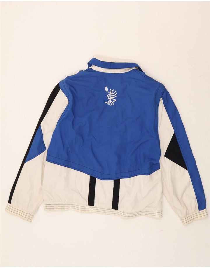 Lotto Mens Graphic Tracksuit Top Jacket Large Blue Colourblock Polyester