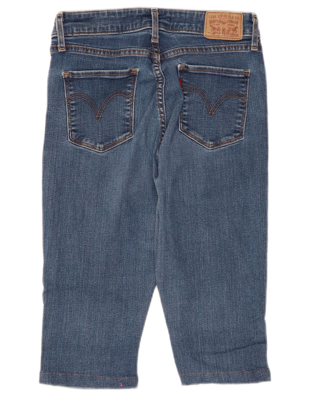 LEVI'S Womens Classic Mid Rise Skinny Capri Jeans US 6 Medium W26 L14 Blue