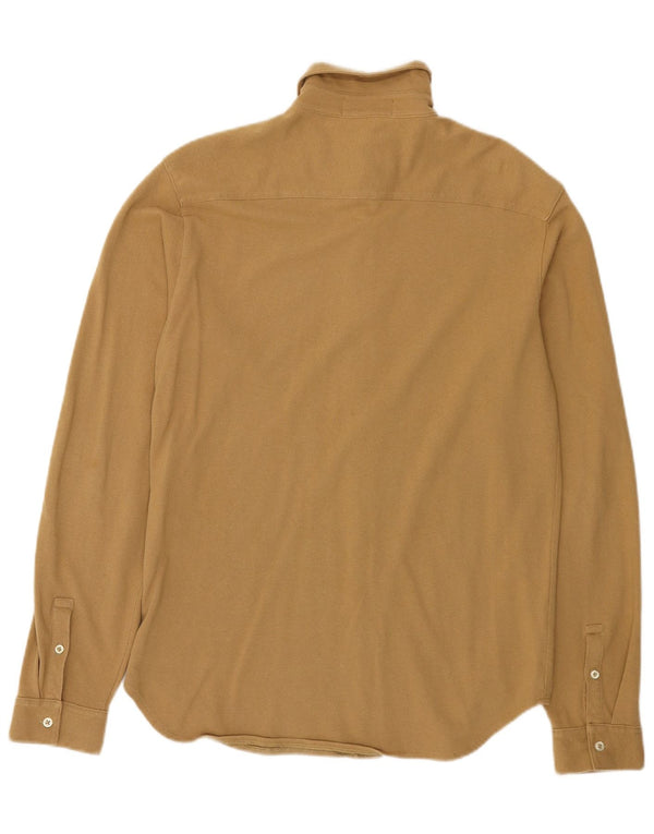 Polo Ralph Lauren Mens Shirt Small Beige Cotton