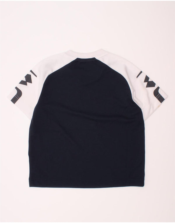 LOTTO Boys Graphic T-Shirt Top 5-6 Years 2XS Navy Blue Colourblock