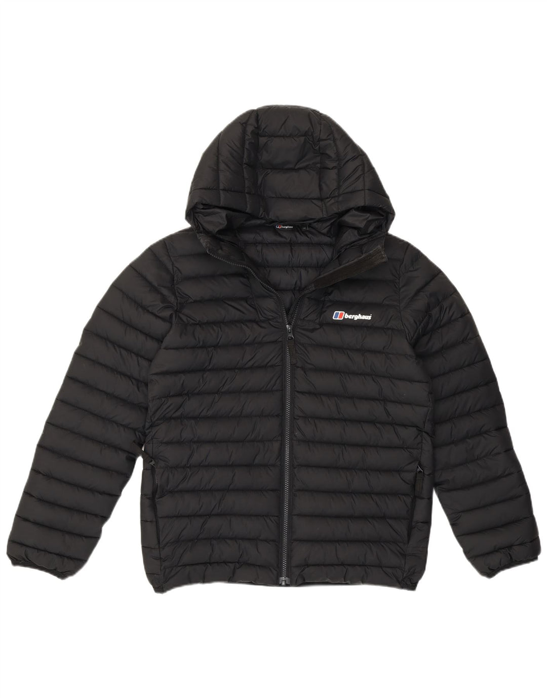 BERGHAUS Boys Hooded Padded Jacket 12-13 Years Black Polyamide