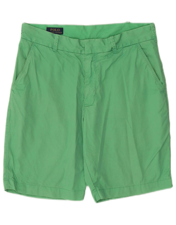 Polo Ralph Lauren Mens Chino Shorts W32 Medium Green Cotton