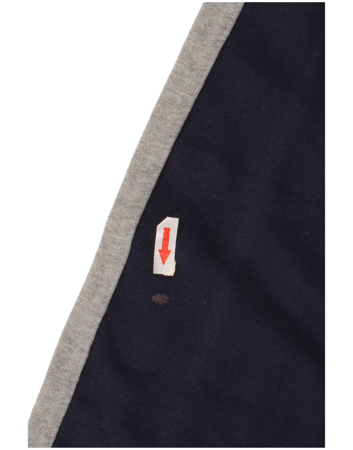 Champion Mens Graphic Sweatshirt Jumper Medium Navy Blue Colourblock