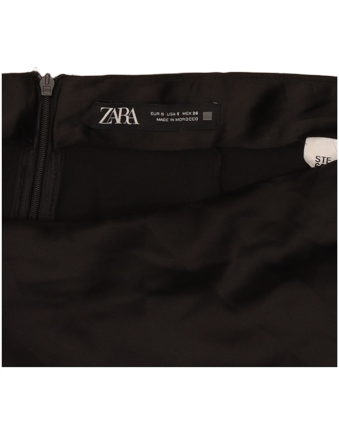 Zara Womens Midi Skirt Small W26  Black