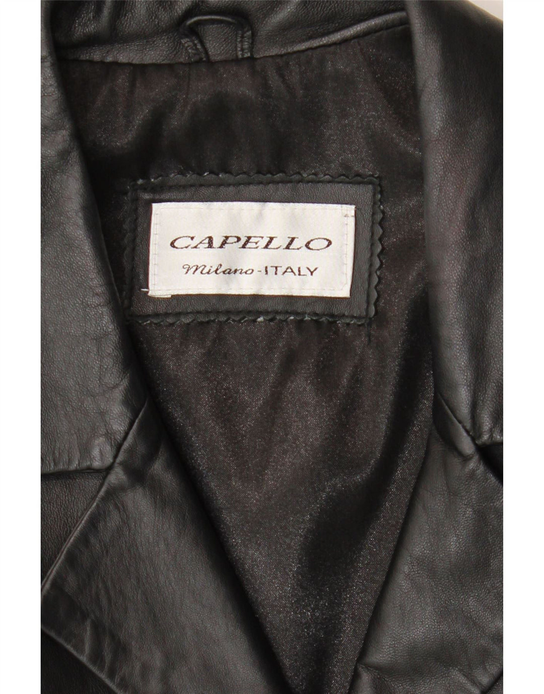 VINTAGE Womens Leather Jacket UK 12 Medium Black Vintage Vintage and Second-Hand Vintage from Messina Hembry 