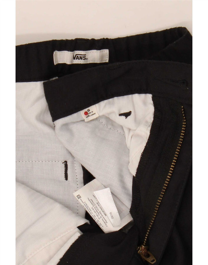 Vans Mens Straight Cargo Trousers Small W29 L28 Black Polyester