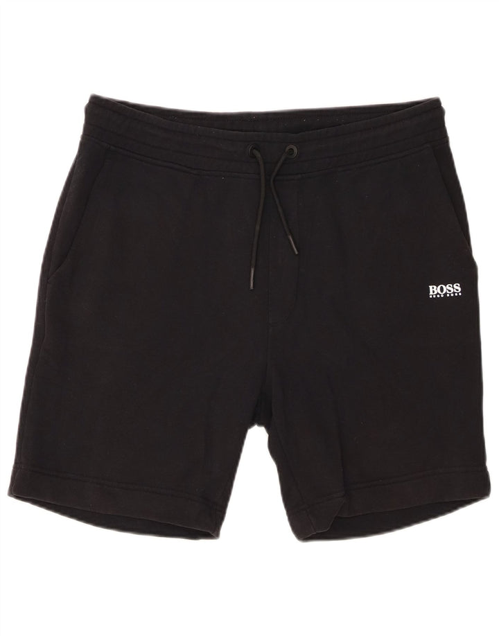 Hugo Boss Mens Sport Shorts Large Black Cotton