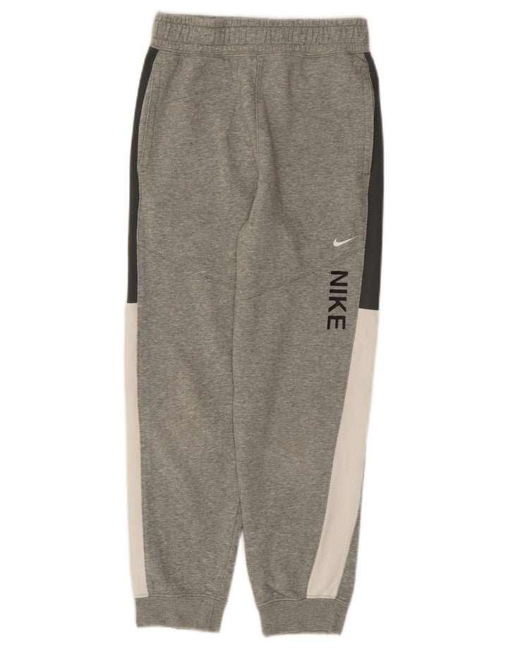 Nike Boys Tracksuit Trousers Joggers 10-11 Years Medium Grey Colourblock