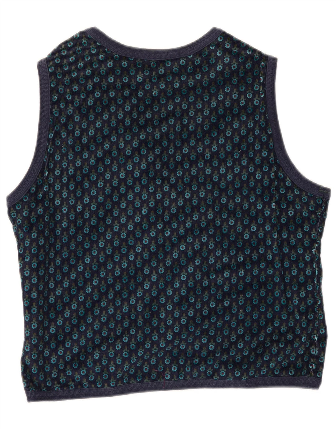 BEST COMPANY Womens Crop Cardigan Top UK 14 Medium Navy Blue Floral