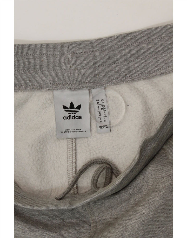 Adidas Mens Tracksuit Trousers Joggers Medium  Grey Cotton