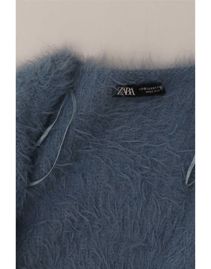 Zara Womens Bolero Jumper UK 10 Small Blue
