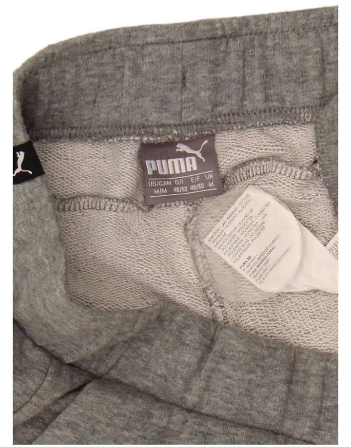 Puma Mens Graphic Sport Shorts Medium Grey Flecked Cotton