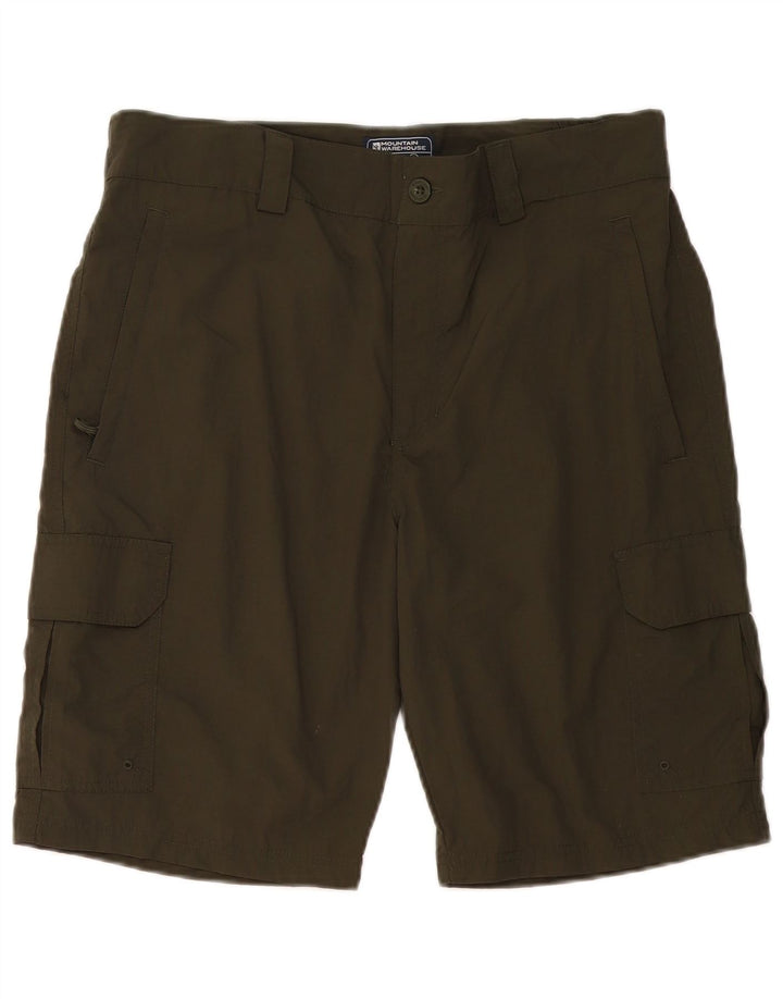 Mountain Warehouse Womens Cargo Shorts W34 Large Khaki Polyamide