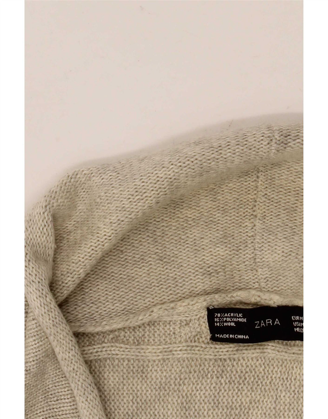 Zara Womens Bolero Jumper UK 12 Medium Grey Flecked