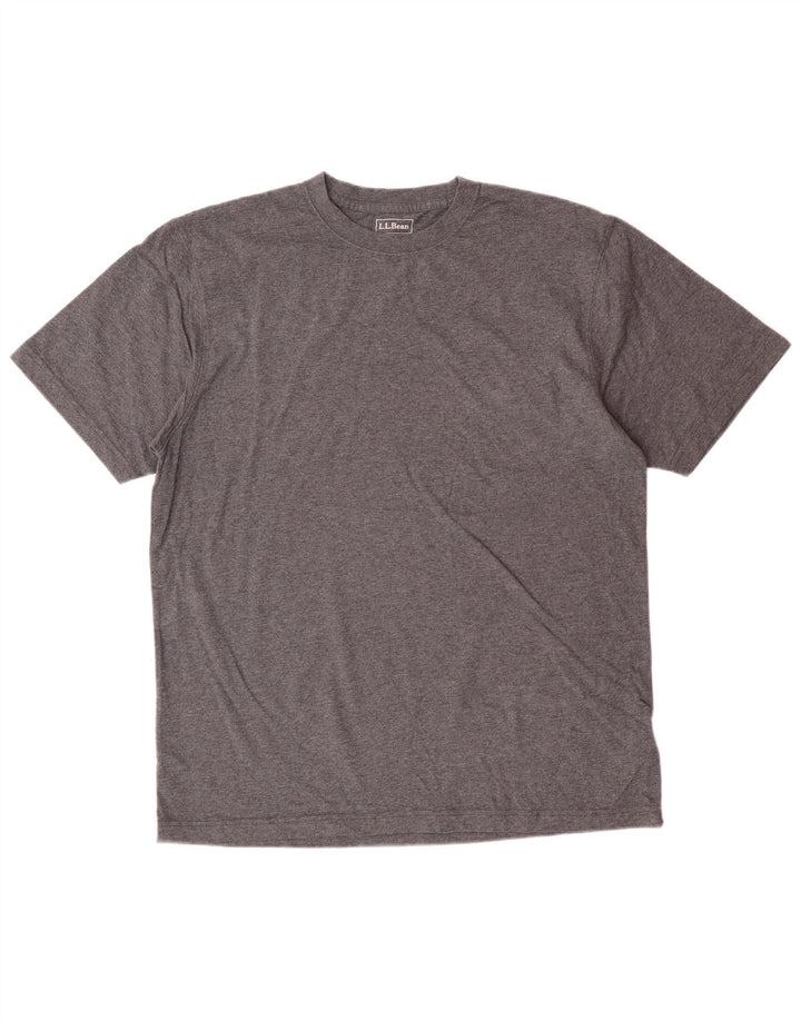 L.L.BEAN Mens Traditional Fit T-Shirt Top Medium Grey Cotton