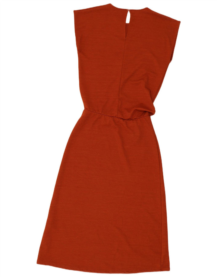Zara Womens Maxi Dress UK 14 Medium Brown Polyester