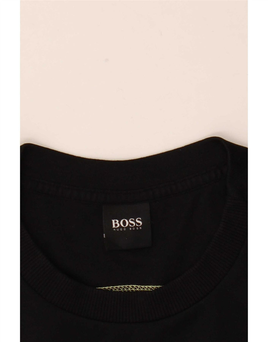 Hugo Boss Mens Graphic Sweatshirt Jumper Large Black Cotton