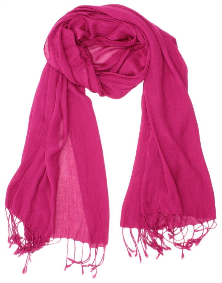 Laura Ashley Womens Rectangle Scarf One Size Pink Viscose