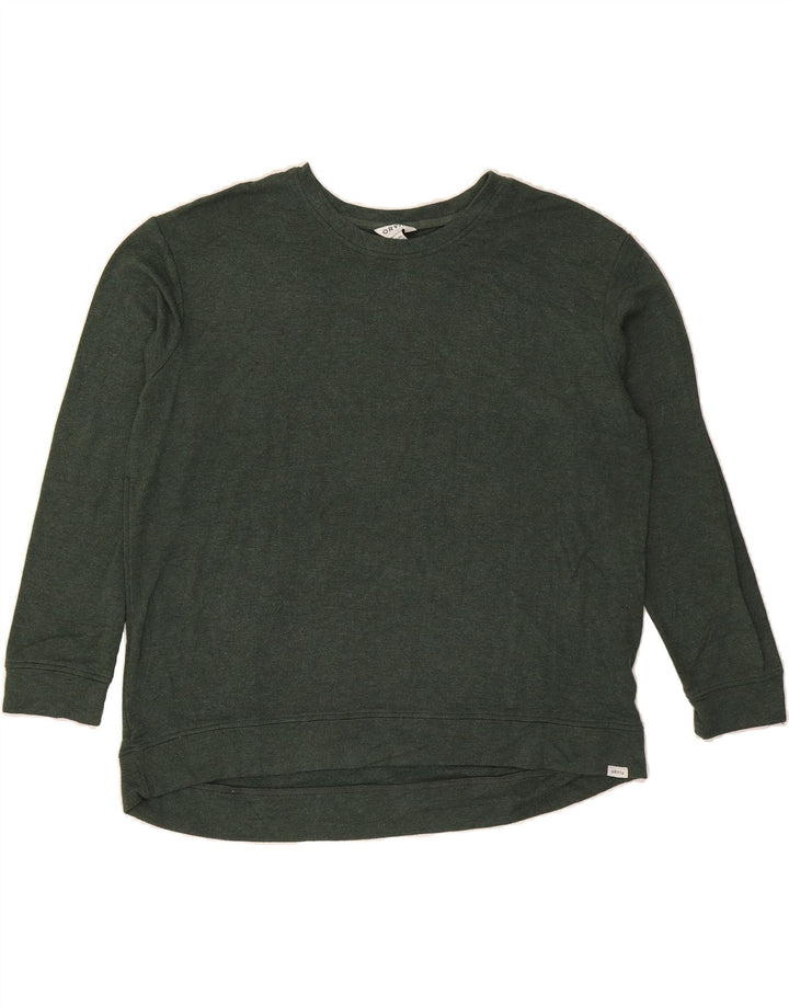 ORVIS Womens Oversized Sweatshirt Jumper UK 18 XL Green Modal Vintage Orvis and Second-Hand Orvis from Messina Hembry 