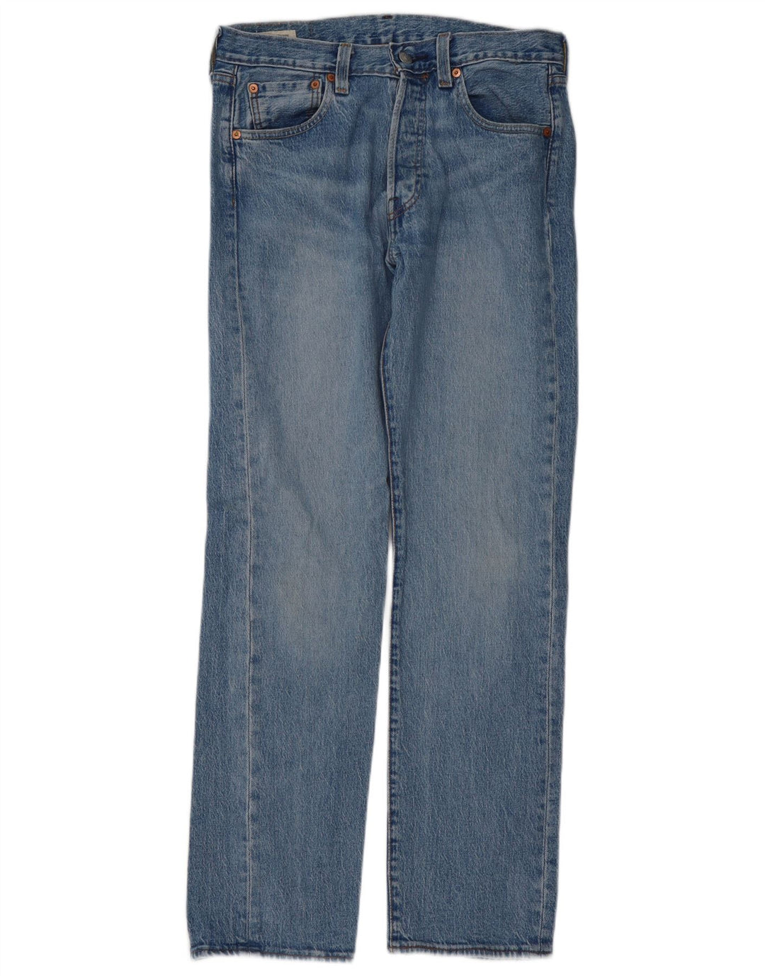 Levi's Mens 501 Straight Jeans W30 L32 Blue Cotton