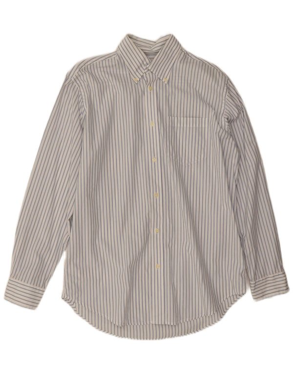 Best Company Mens Classic Fit Shirt Medium White Pinstripe
