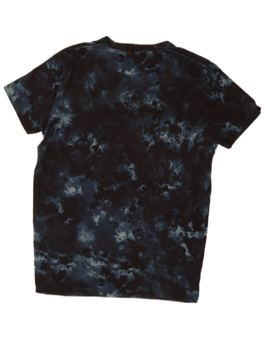 HOLLISTER Mens Graphic T-Shirt Top Small Navy Blue Tie Dye Cotton