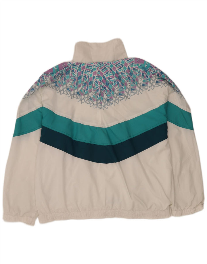 ELLESSE Mens Tracksuit Top Jacket XL White Geometric