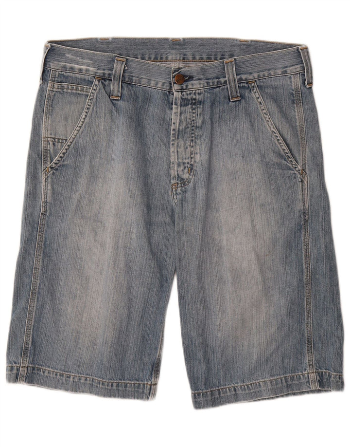 CARHARTT Mens Bermuda Denim Shorts W30 Medium  Blue Cotton