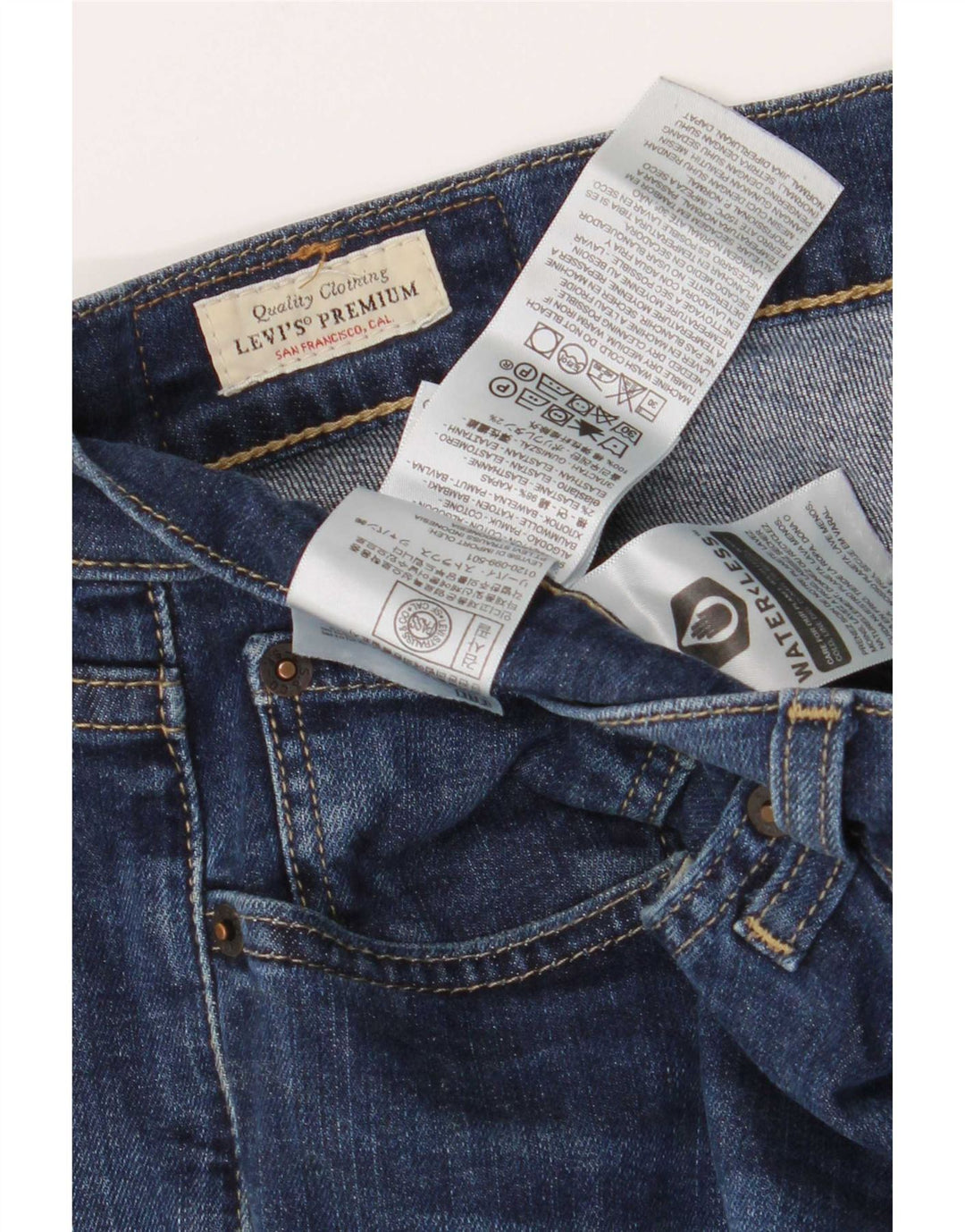 Levi's Mens 511 Slim Jeans W32 L30 Blue Cotton