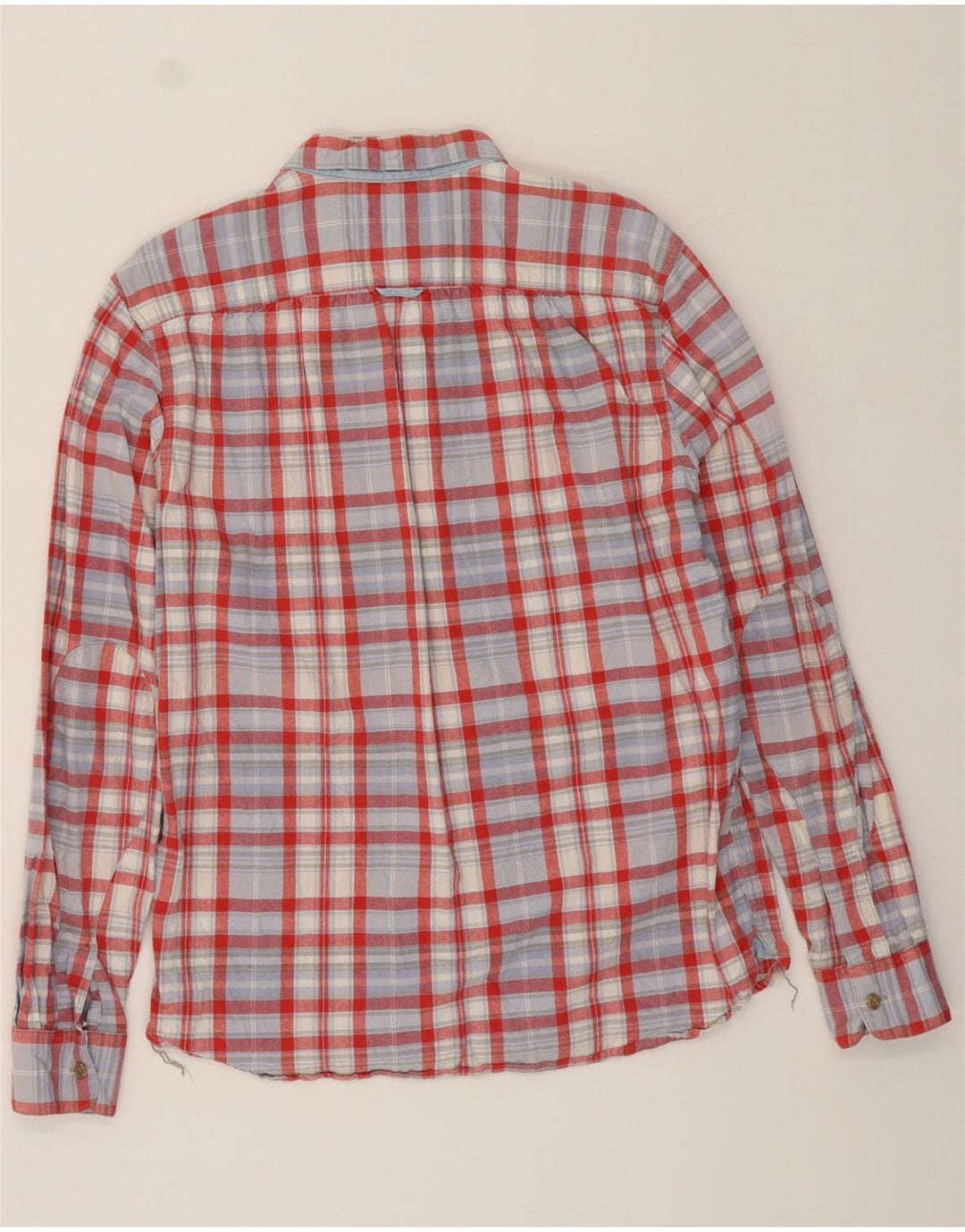 LEVI'S Mens Standard Fit Shirt Medium Red Check Cotton Vintage Levi's and Second-Hand Levi's from Messina Hembry 