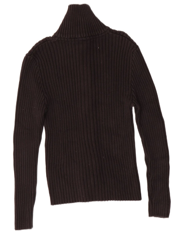 Sasch Womens Cardigan Sweater UK 16 Large Black Cotton