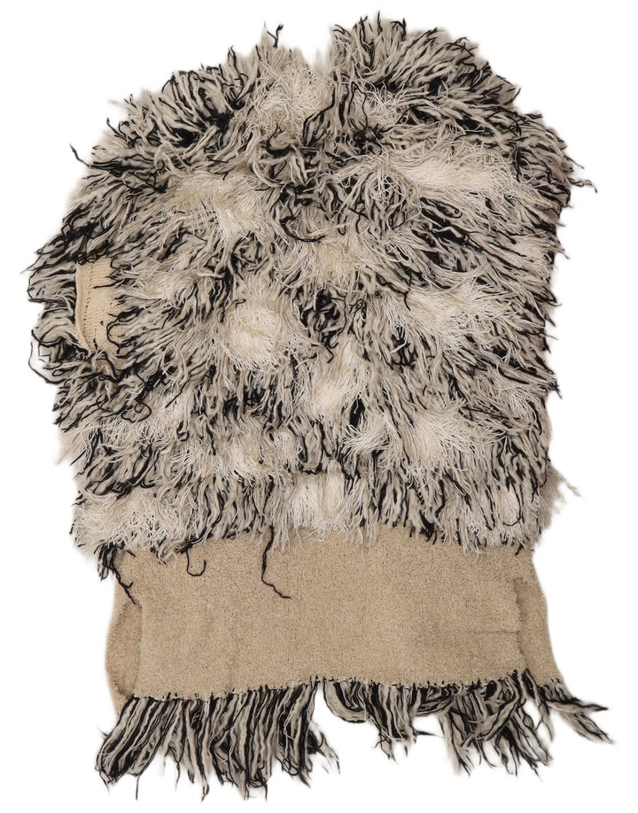 MALENE BIRGER Womens Cardigan Sweater UK 10 Small Off White Bohemian