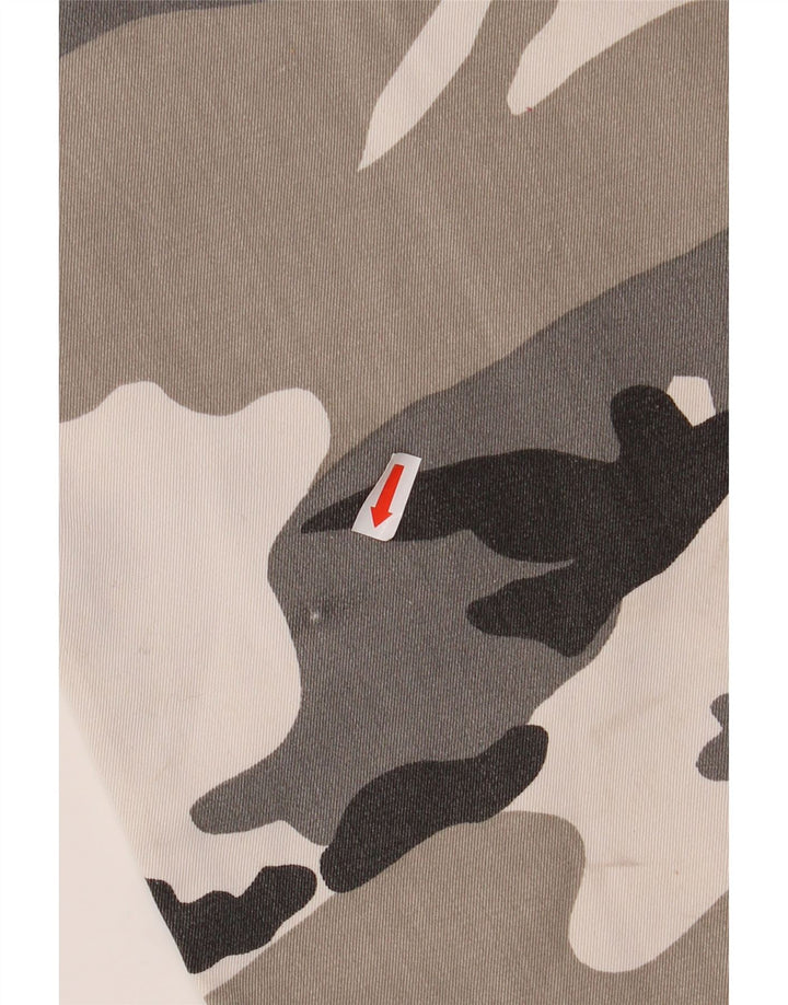 VINTAGE Mens Regular Cargo Trousers Small W31.5 L32.5 Grey Camouflage