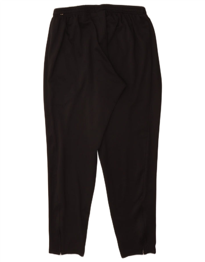NIKE Womens Dri Fit Tracksuit Trousers UK 14 Large  Black Polyester