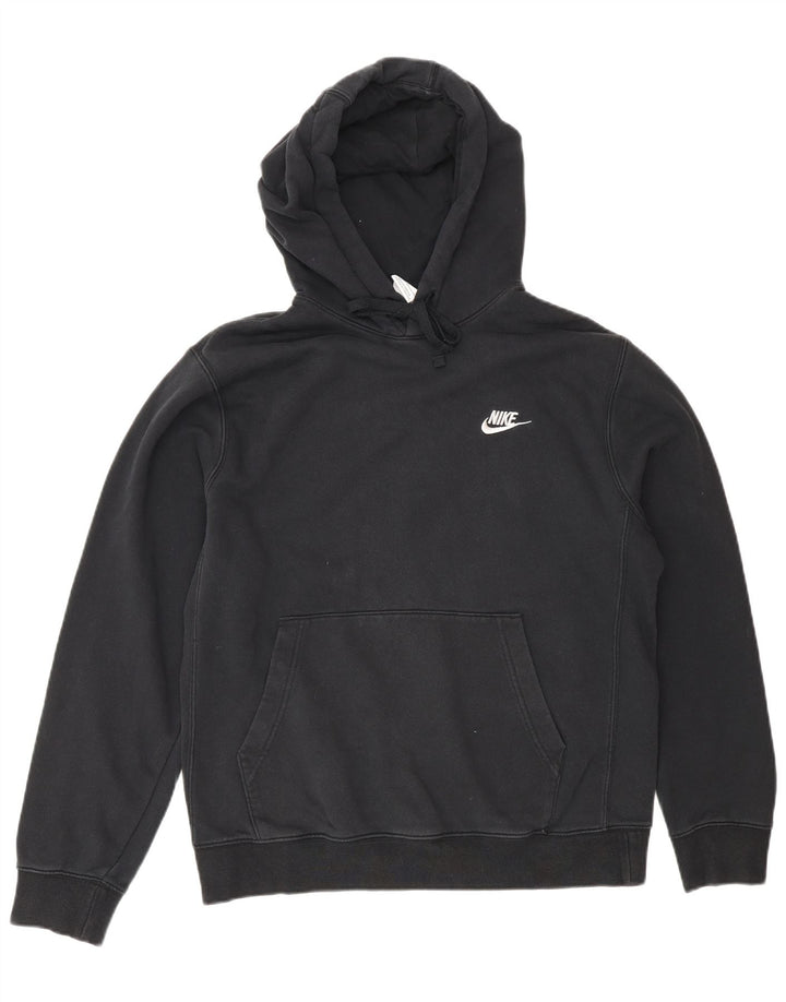 Nike Mens Hoodie Jumper Small Black Cotton
