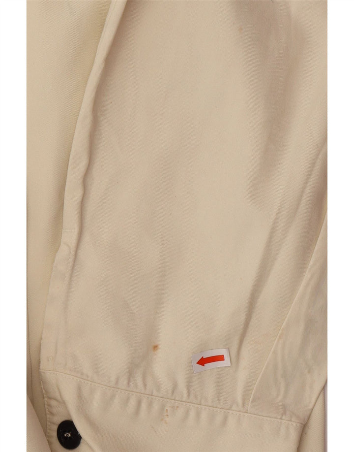 STONE ISLAND Mens Shirt 2XL Off White Cotton Classic