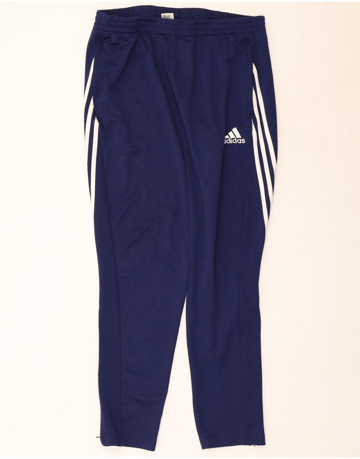 ADIDAS Mens Climalite Tracksuit Trousers XL  Navy Blue Polyester