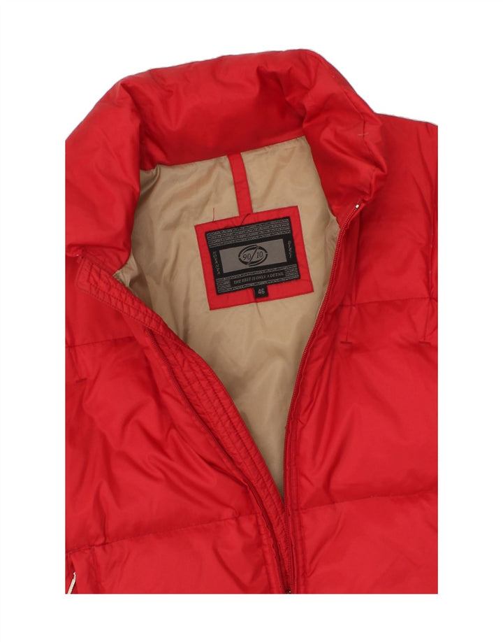 VINTAGE Womens Padded Jacket IT 46 Large Red Nylon Vintage Vintage and Second-Hand Vintage from Messina Hembry 