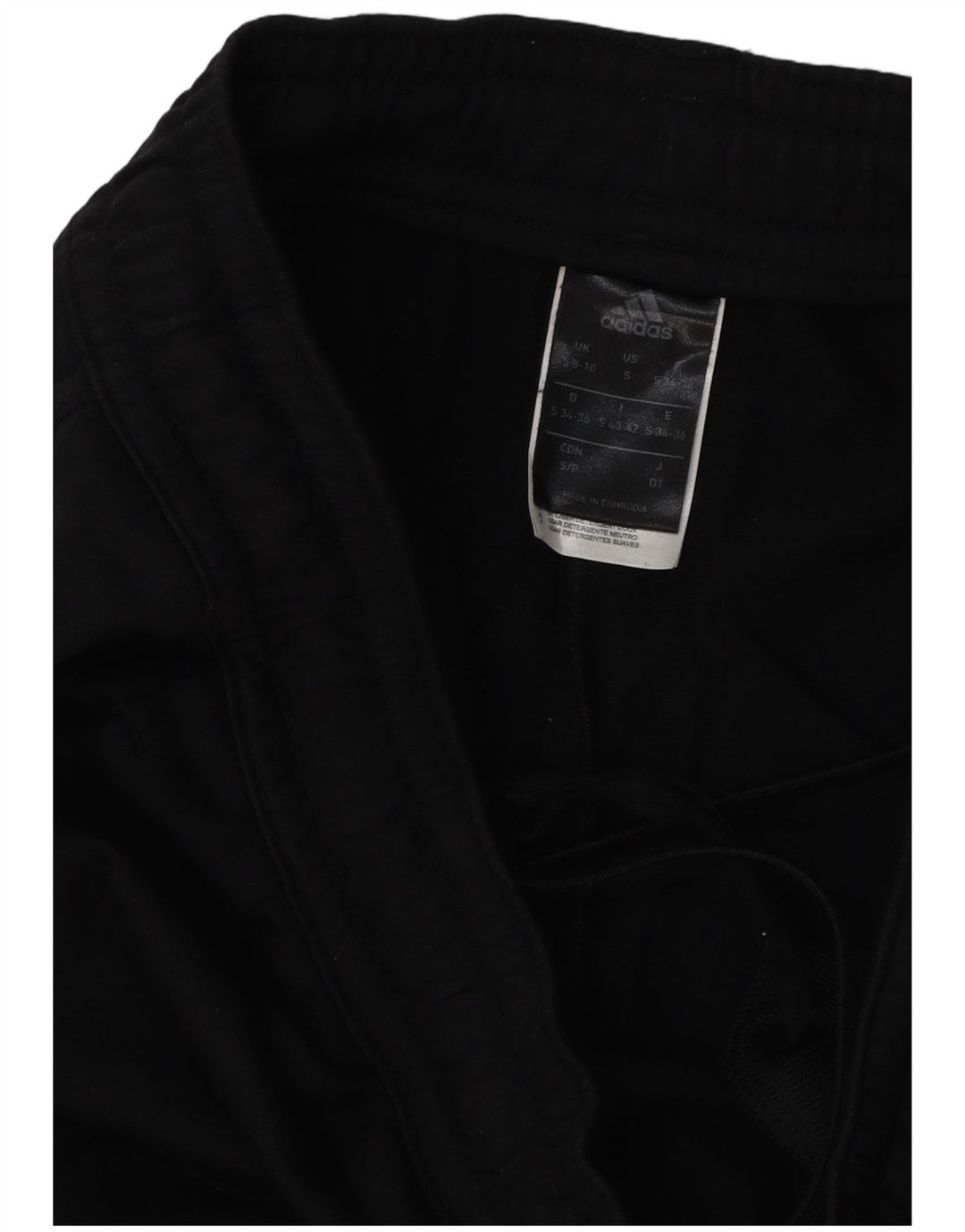 Adidas Womens Tracksuit Trousers UK 8/10 Small  Black Polyester