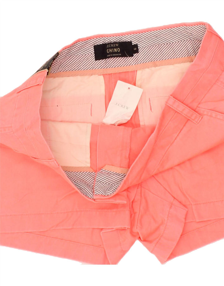 J. CREW Womens Chino Shorts US 6 Medium W32  Pink Cotton Vintage J. Crew and Second-Hand J. Crew from Messina Hembry 