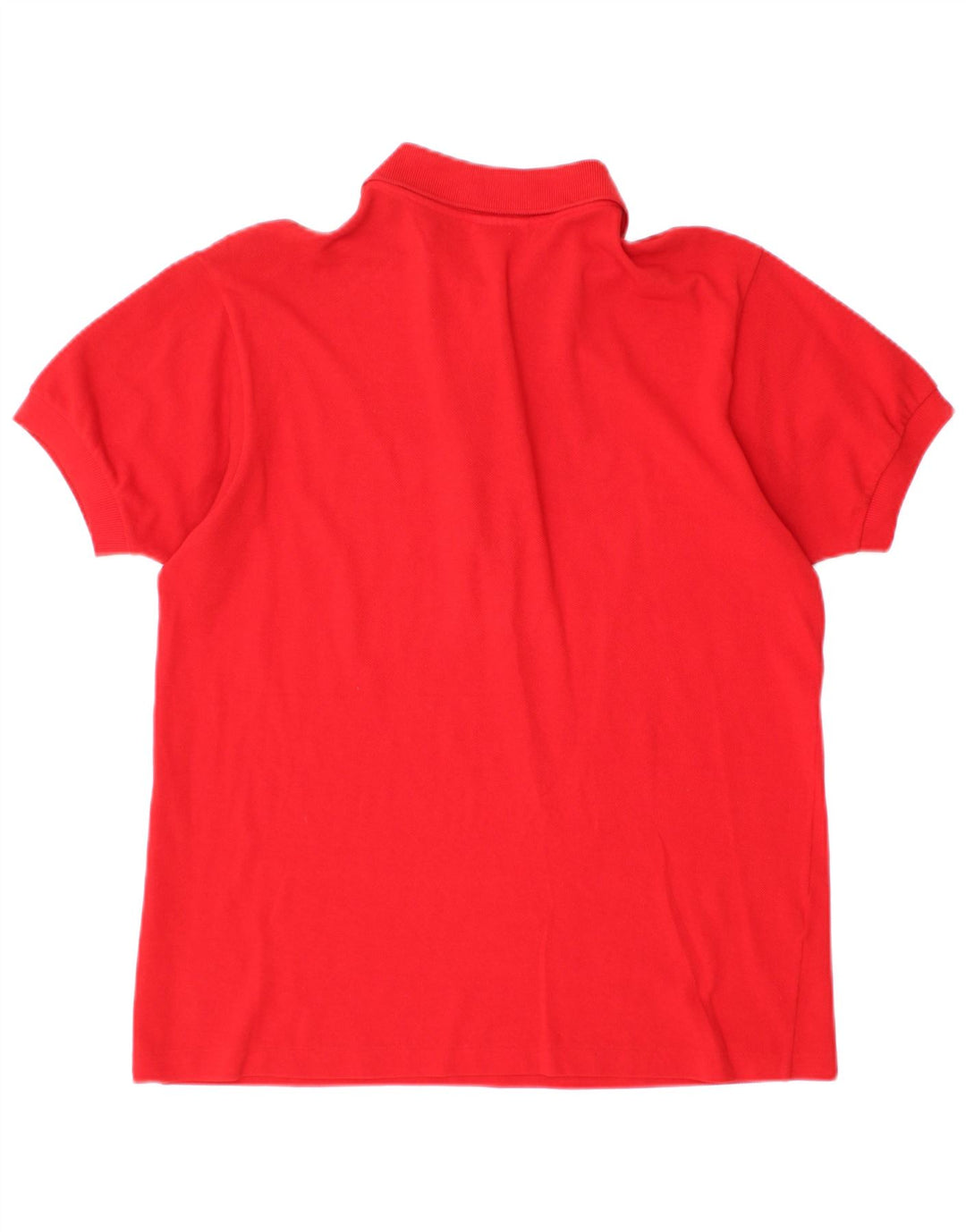 Lacoste Womens Polo Shirt Size 40 Medium Red Cotton