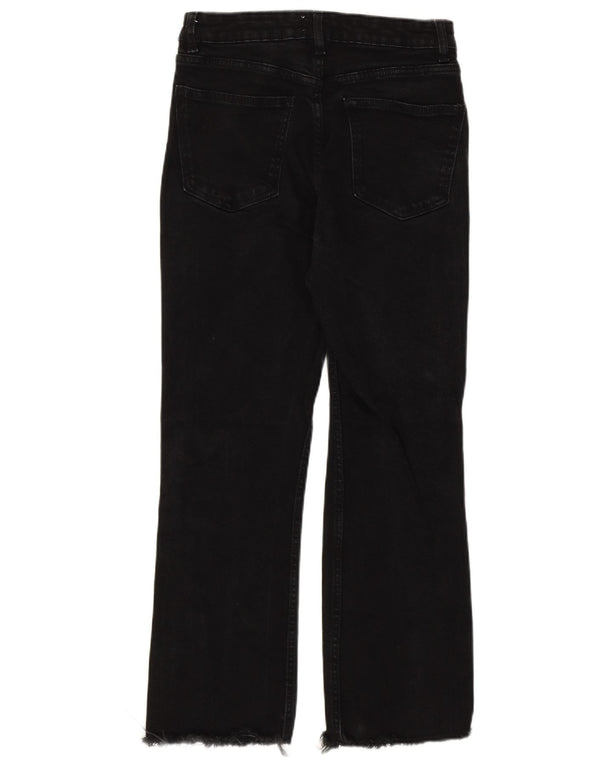 Zara Womens Straight Jeans EU 38 Small W28 L25 Black Cotton