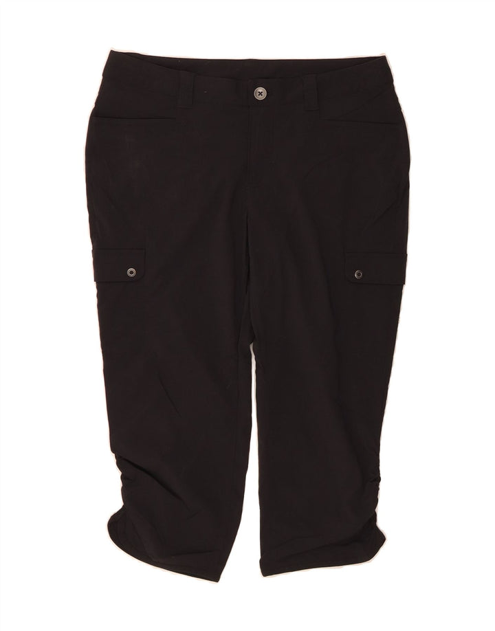 EDDIE BAUER Womens Capri Cargo Trousers US 6 Medium W30 L21 Black Nylon Vintage Eddie Bauer and Second-Hand Eddie Bauer from Messina Hembry 